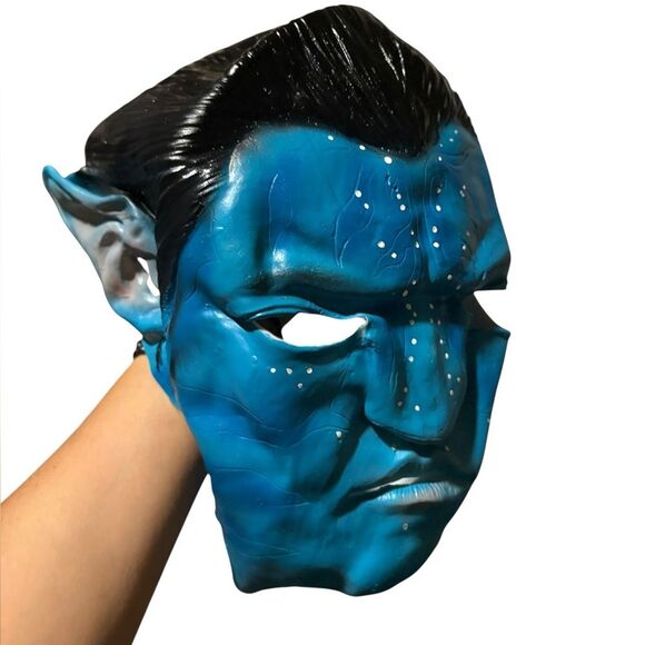 Avatar Jake Sully Adult Men’s Halloween Costume Blue and Tan One Size - Picture 9 of 10